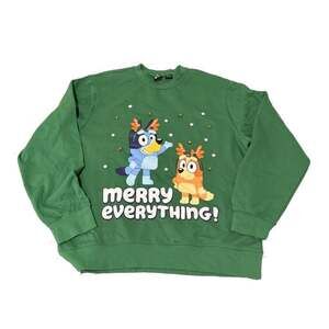 Bluey Merry Everything Christmas Sweatshirt with Real Jingle Bells
